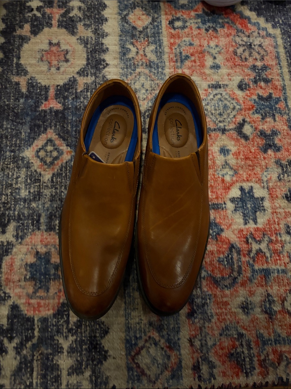 Clarks Men's Slip-On Leather Loafers in Brown